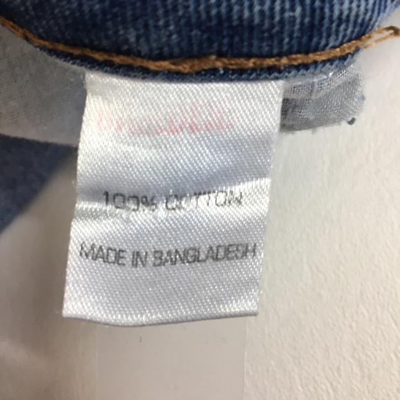 Distressed Patch Boyfriend Fit Denim Blue Jean by Bare Denim 100% Cotton - Picture 7 of 12